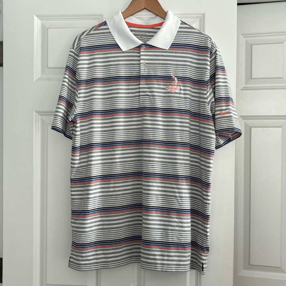 Nike Golf Pinhurst Dri-Fit Polo Stripe Size Large Men’s